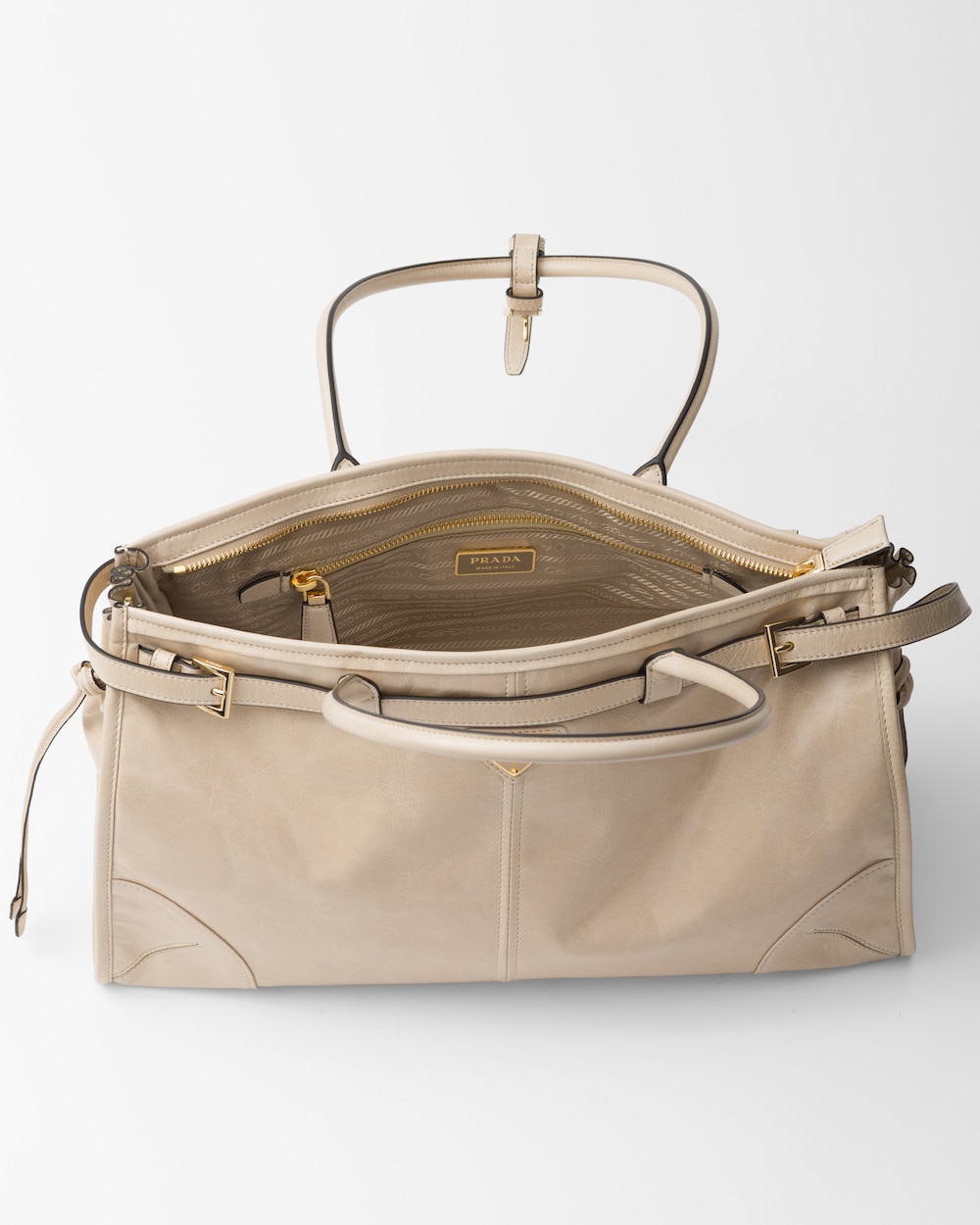 Replicate Prada Bonnie Large Leather Handbag(1:1 replica)