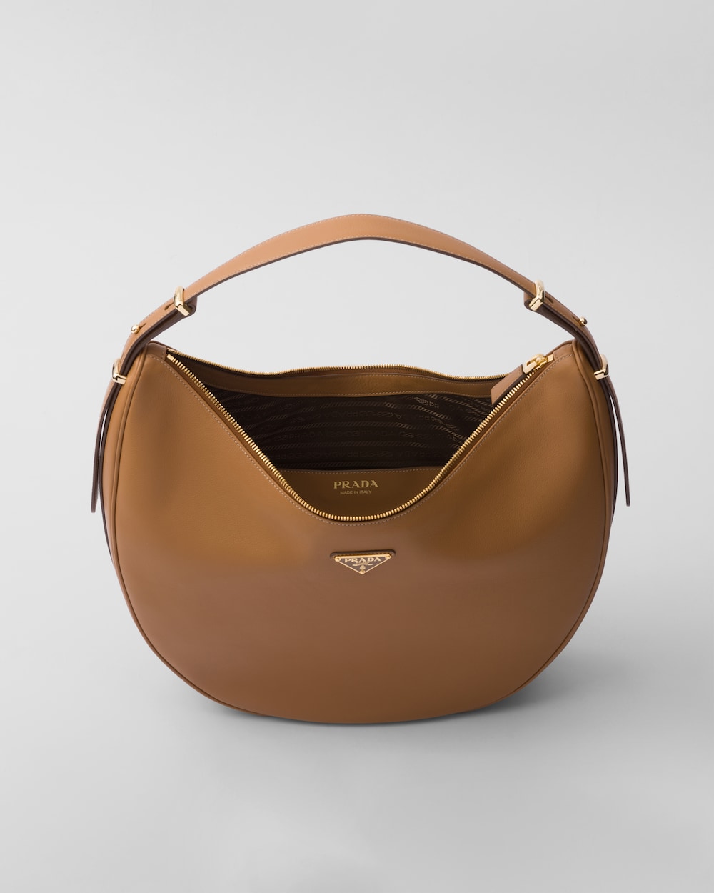 Replicate Prada Arqué Large Leather Shoulder Bag(1:1 replica)