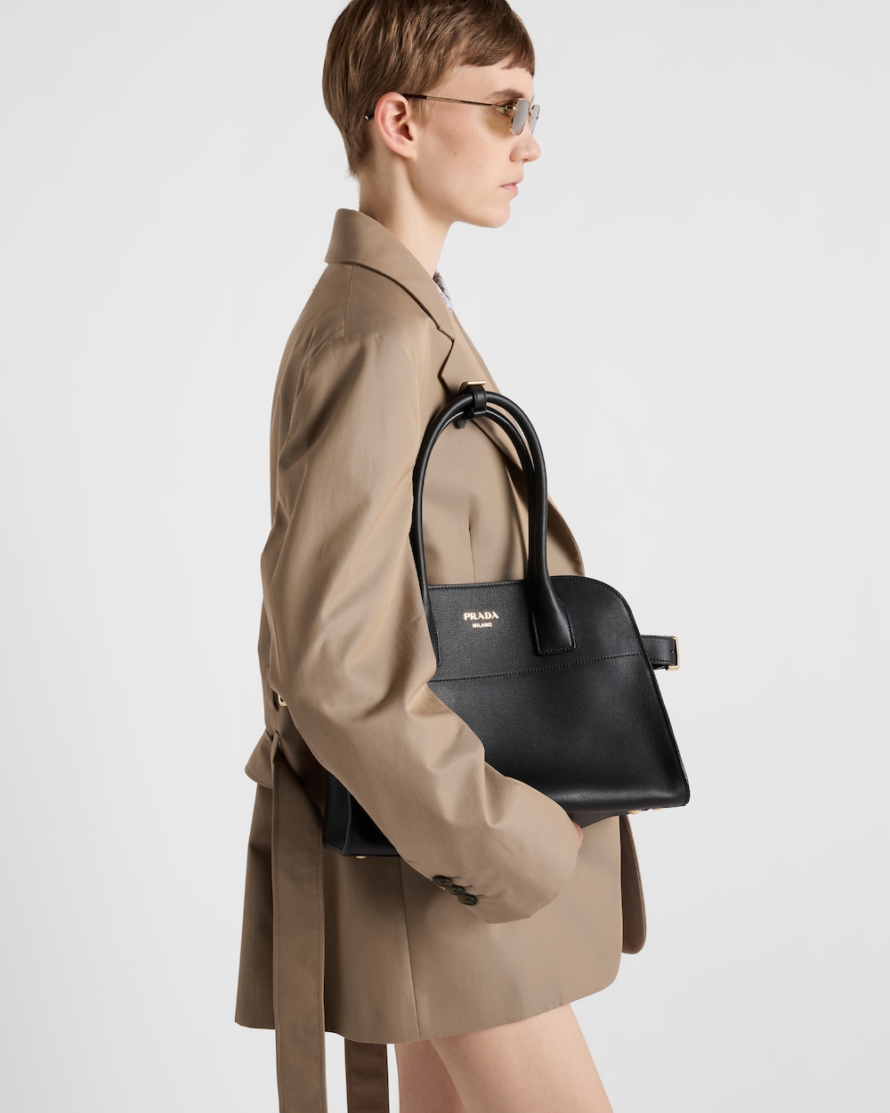 Replicate Prada Medium Leather Tote Bag(1:1 replica)