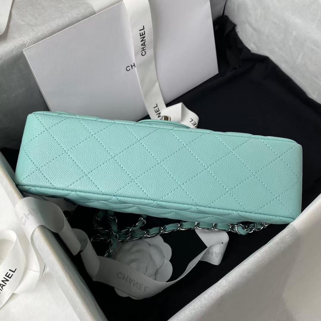 Replicate Chanel Small Classic Handbag Caviar Silver Hardware(1:1 replica)