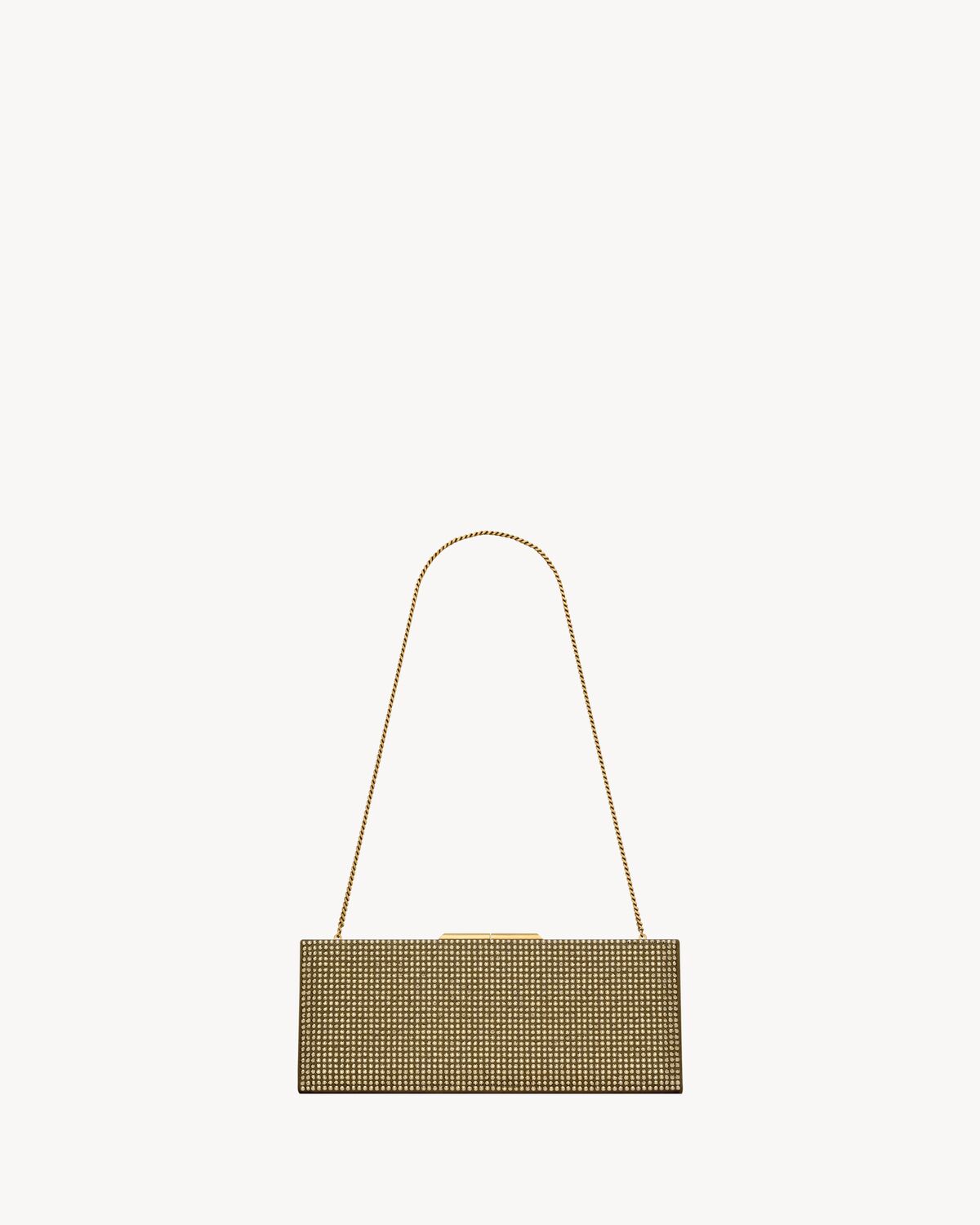 Replicate YSL Midnight Small Clutch In Silk Satin And Crystals(1:1 replica)