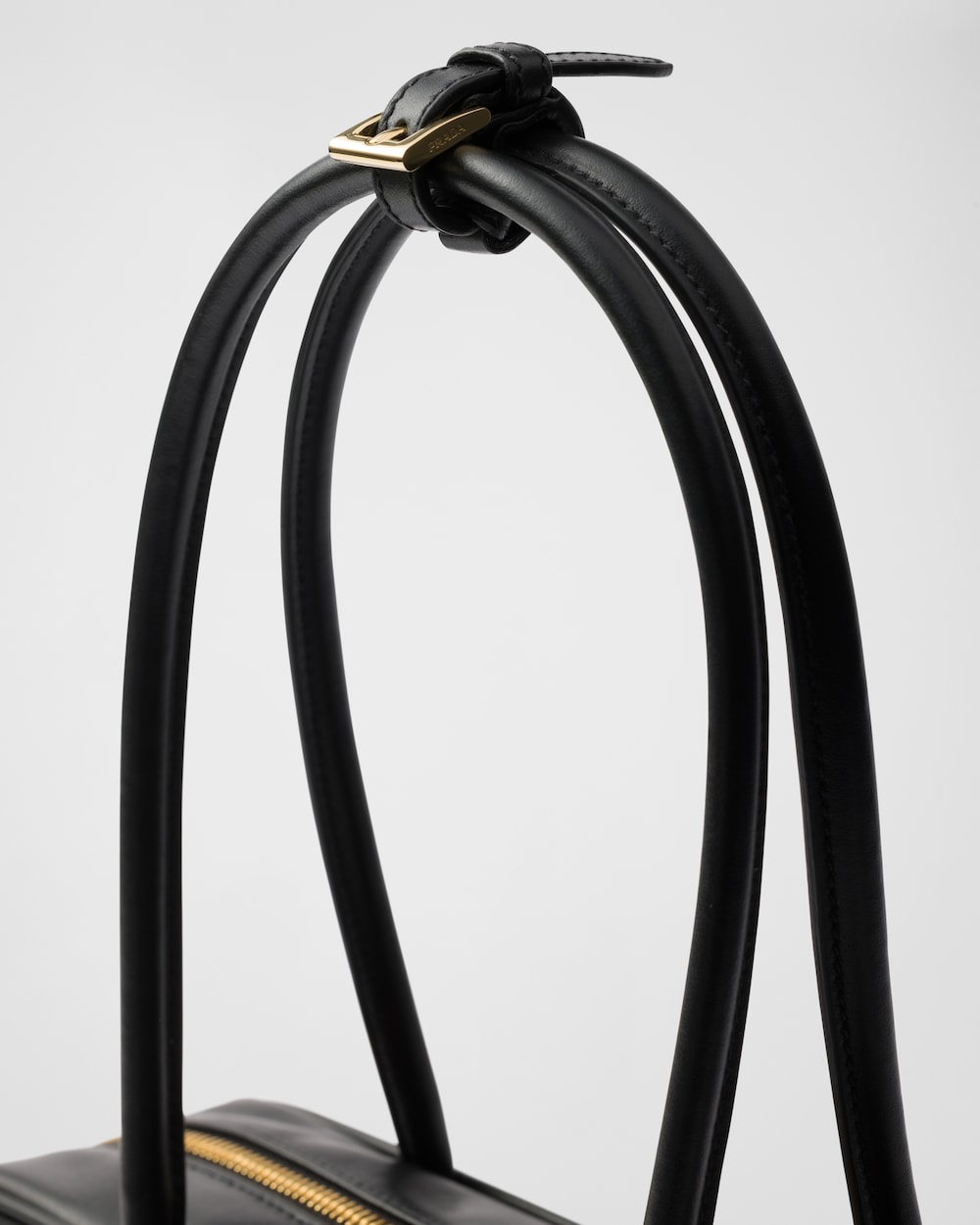 Replicate Re-Nylon and Leather Small Top-Handle Bag With Padlock(1:1 replica)
