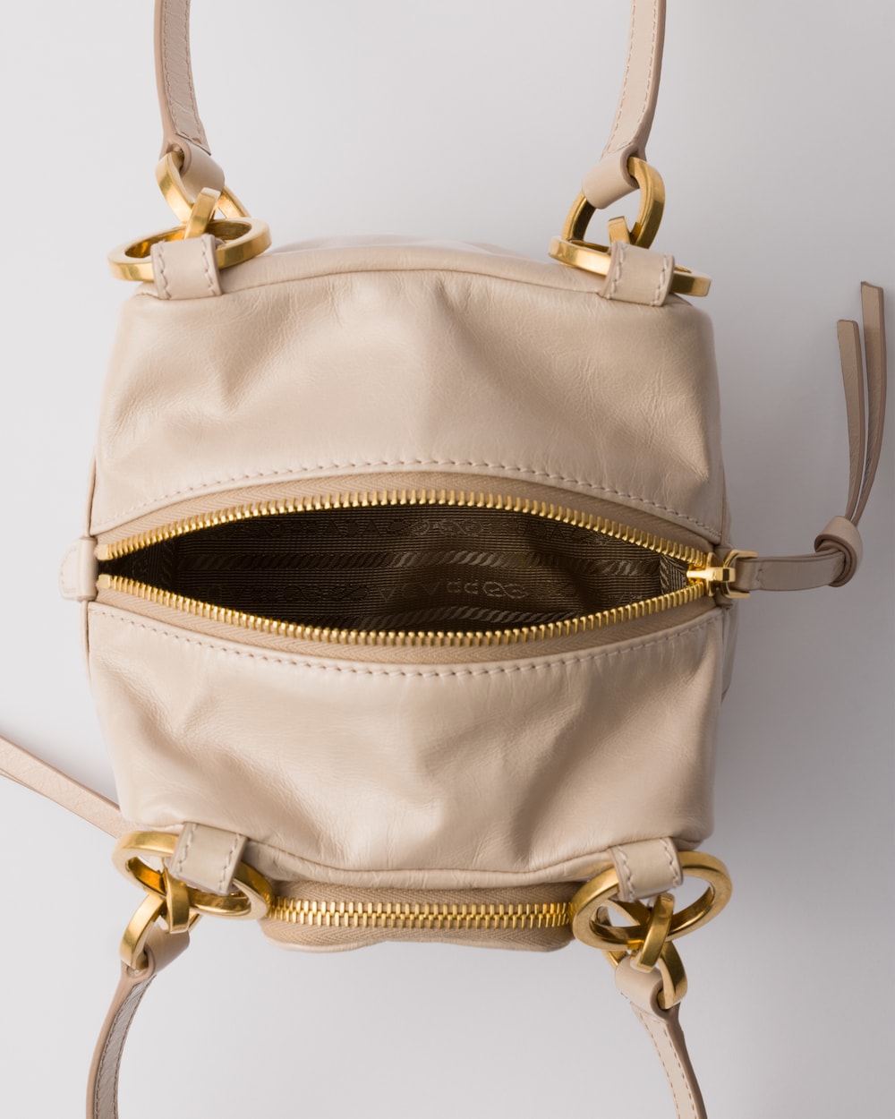 Replicate Prada Dangle Leather Top-Handle Mini-Bag(1:1 replica)