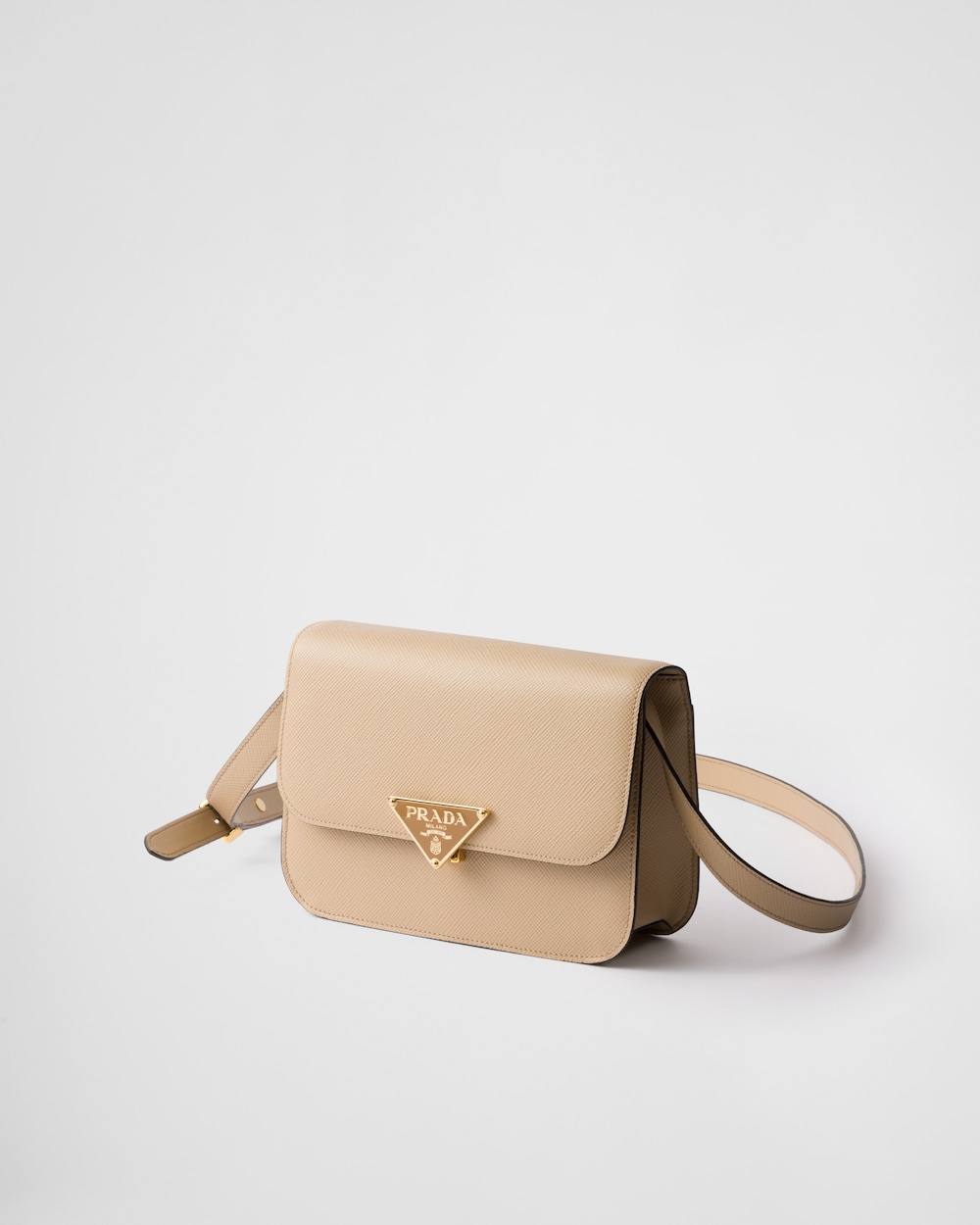 Replicate Saffiano Leather Flap Shoulder Bag(1:1 replica)