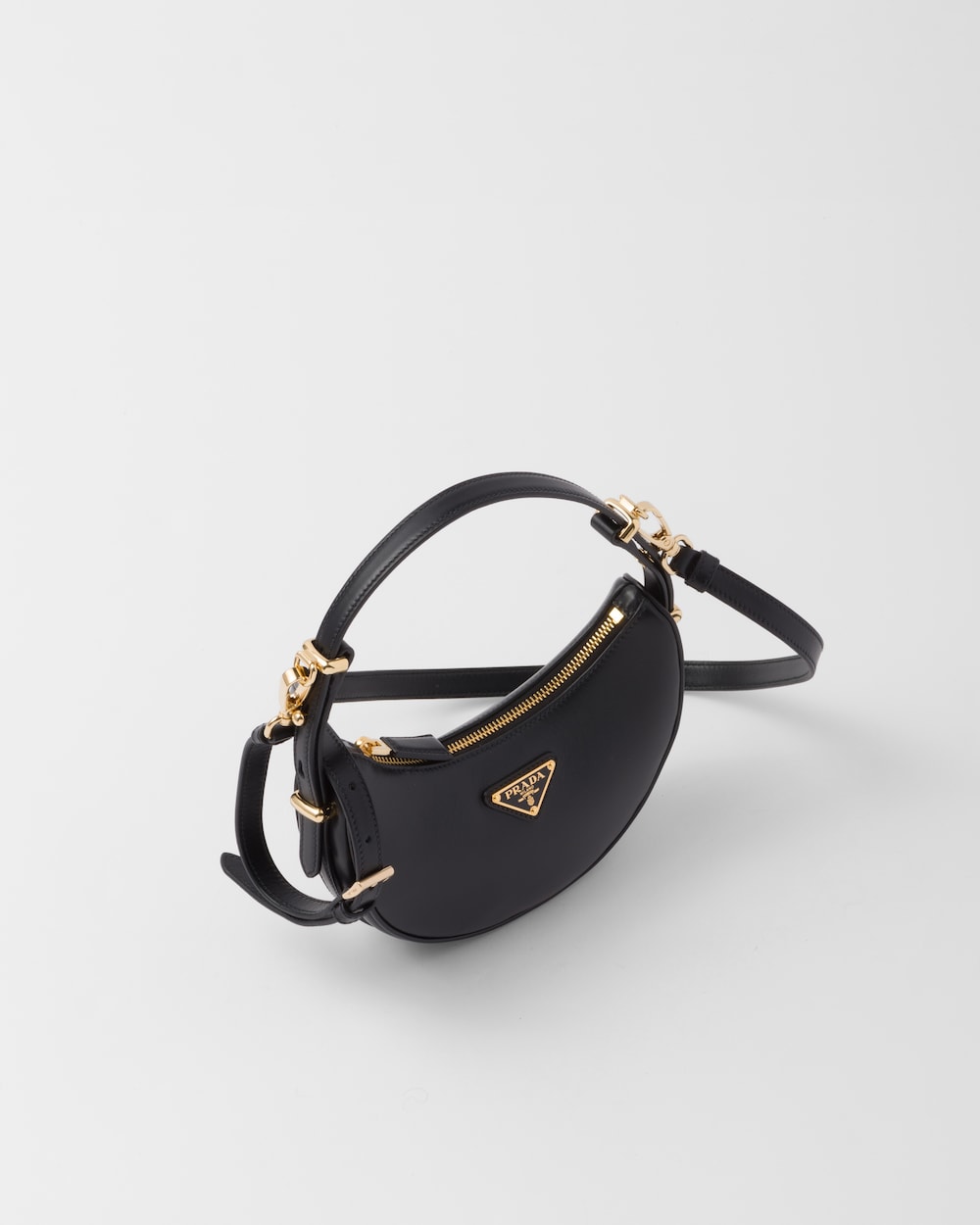 Replicate Prada Arqué Leather Mini Shoulder Bag(1:1 replica)