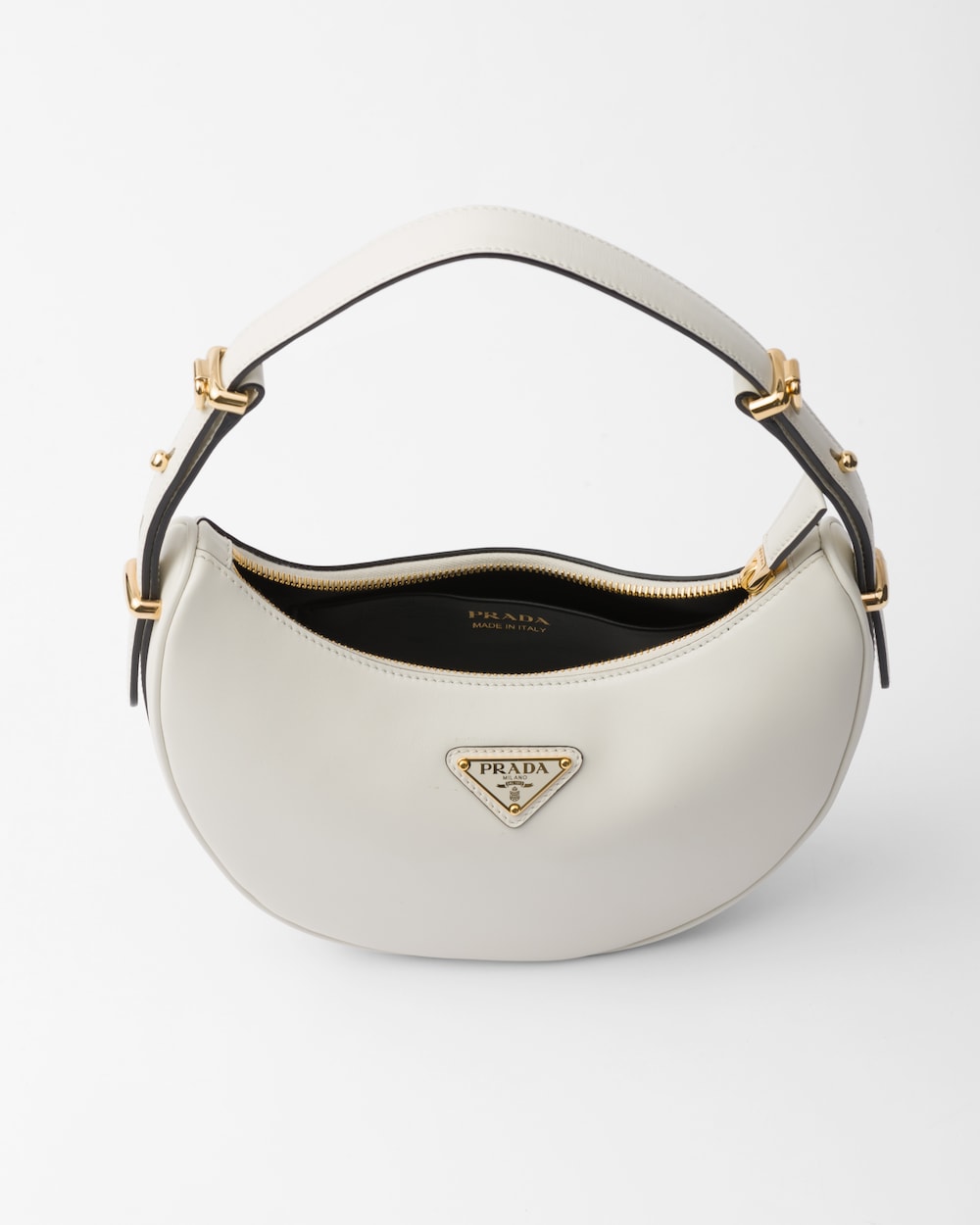 Replicate Prada Arqué Small Leather Shoulder Bag(1:1 replica)