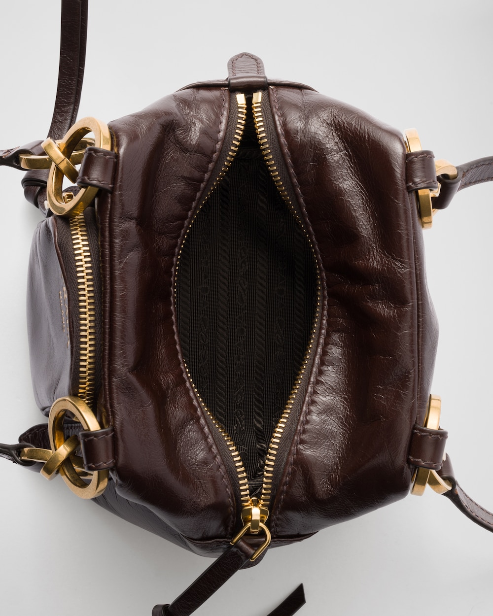 Replicate Prada Dangle Leather Top-Handle Mini-Bag(1:1 replica)