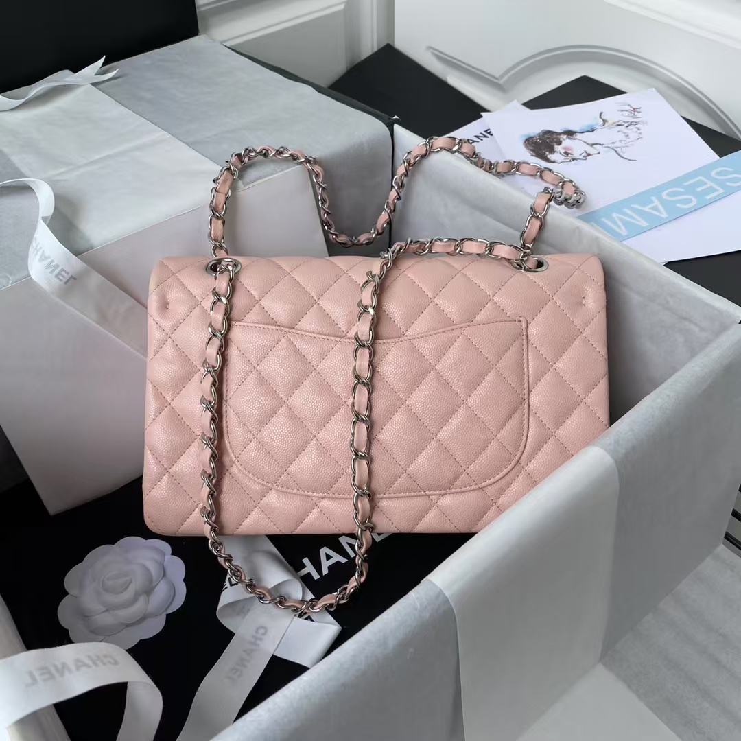 Replicate Chanel Classic 11.12 Handbag Caviar Silver Hardware(1:1 replica)
