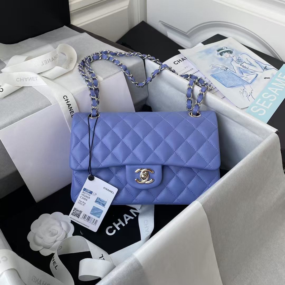 Replicate Chanel Small Classic Handbag Silver Hardware(1:1 replica)
