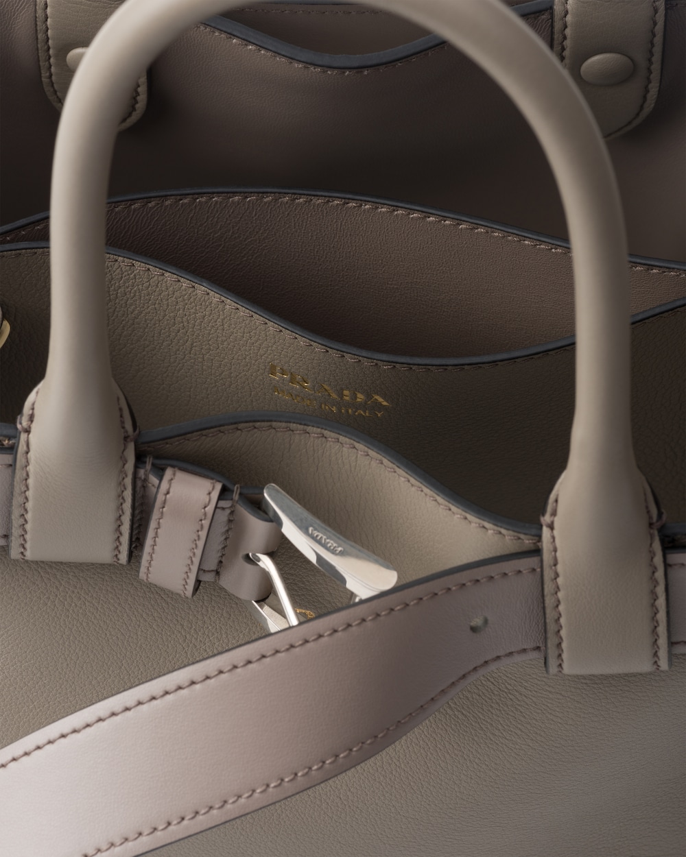 Replicate Prada Buckle Small Leather Handbag With Belt(1:1 replica)