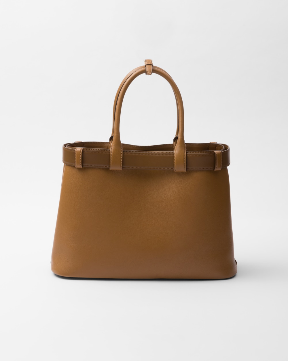 Replicate Prada Buckle Large Leather Handbag With Belt(1:1 replica)