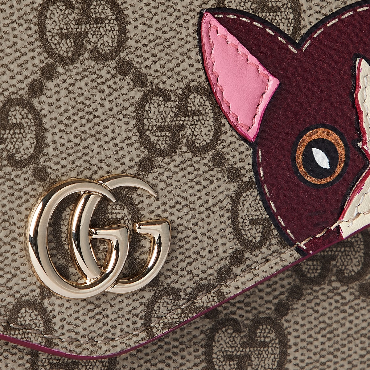 Replicate GG Mini Shoulder Bag With Cat Detail(1:1 replica)