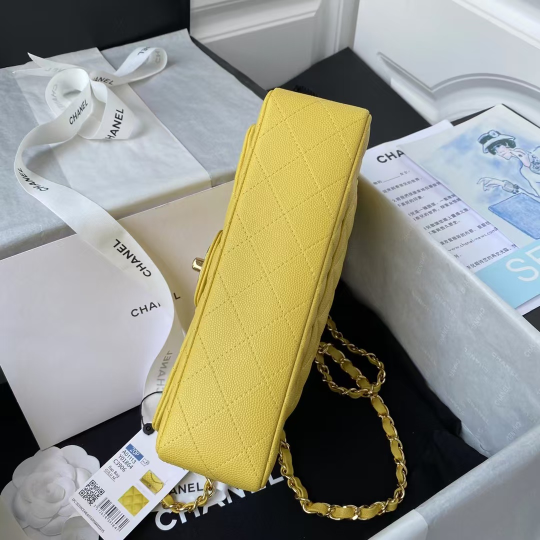 Replicate Chanel Small Classic Handbag Caviar Gold Hardware(1:1 replica)