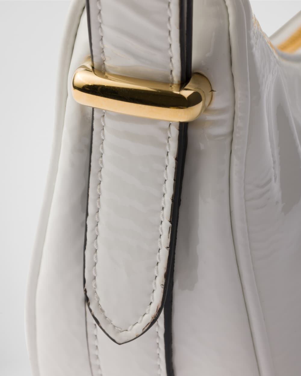 Replicate Prada Arqué Naplak Patent Leather Shoulder Bag(1:1 replica)