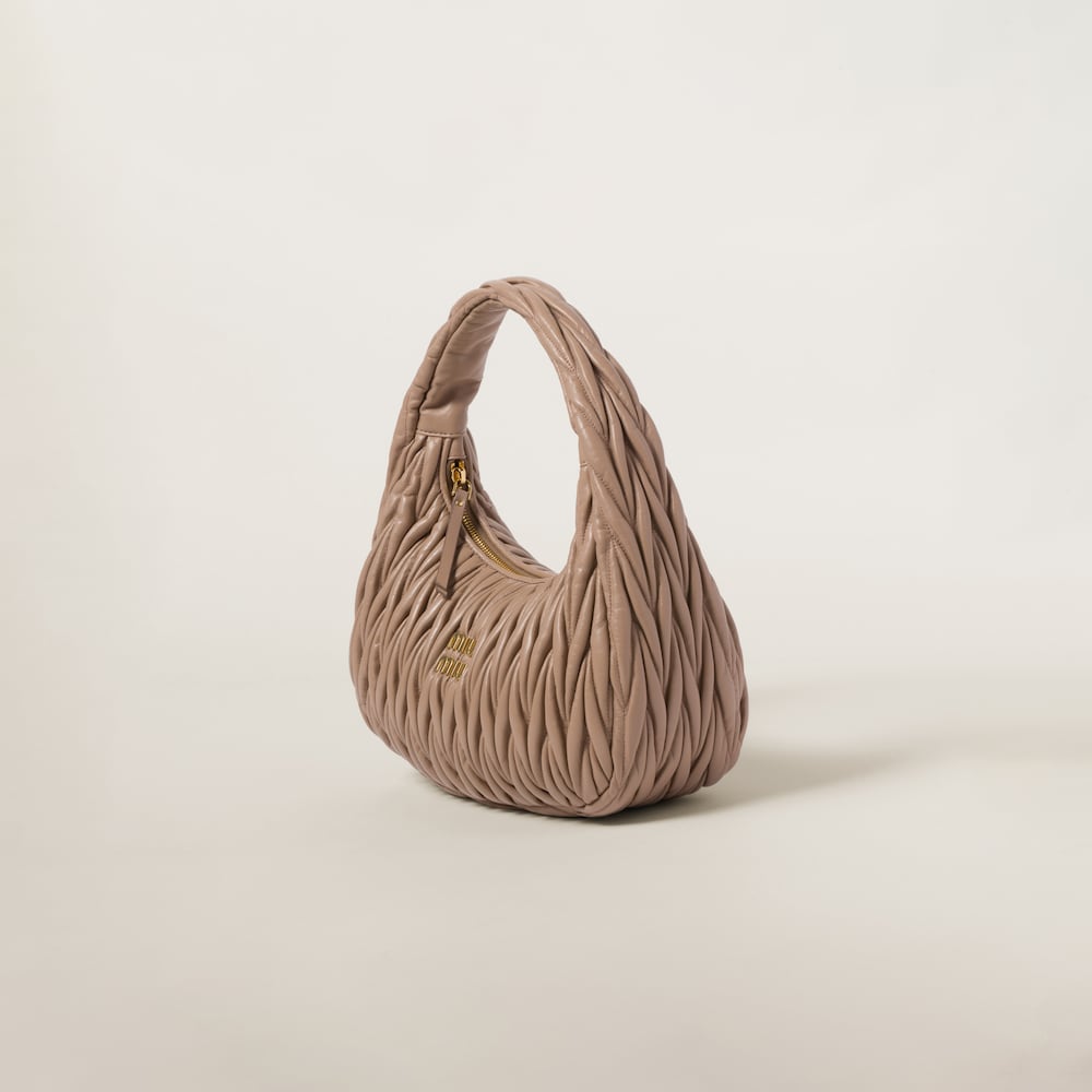 Replicate Large wander matelassé nappa leather hobo bag(1:1 replica)