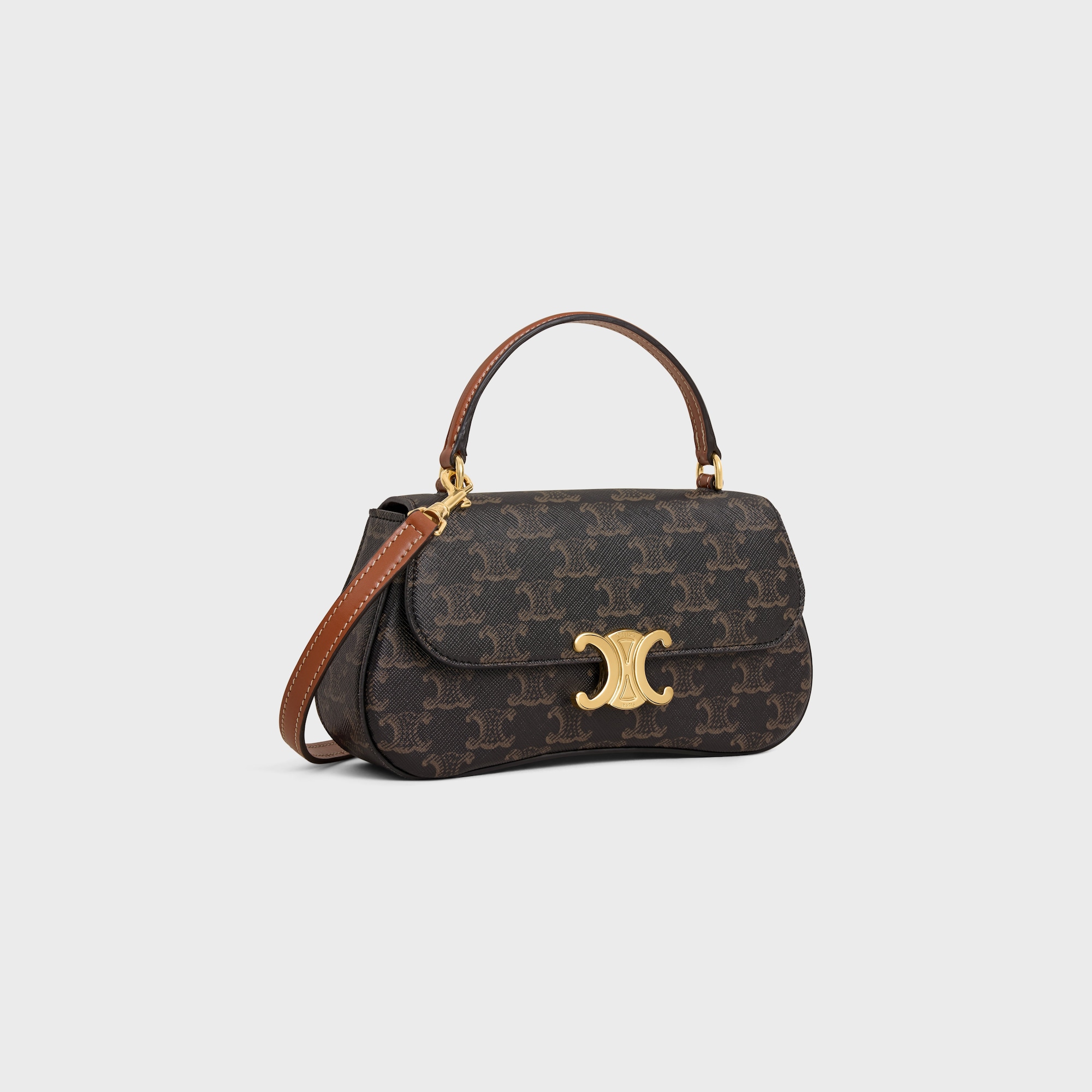 Replicate TEEN CELINE LOLA IN TRIOMPHE CANVAS AND CALFSKIN(1:1 replica)