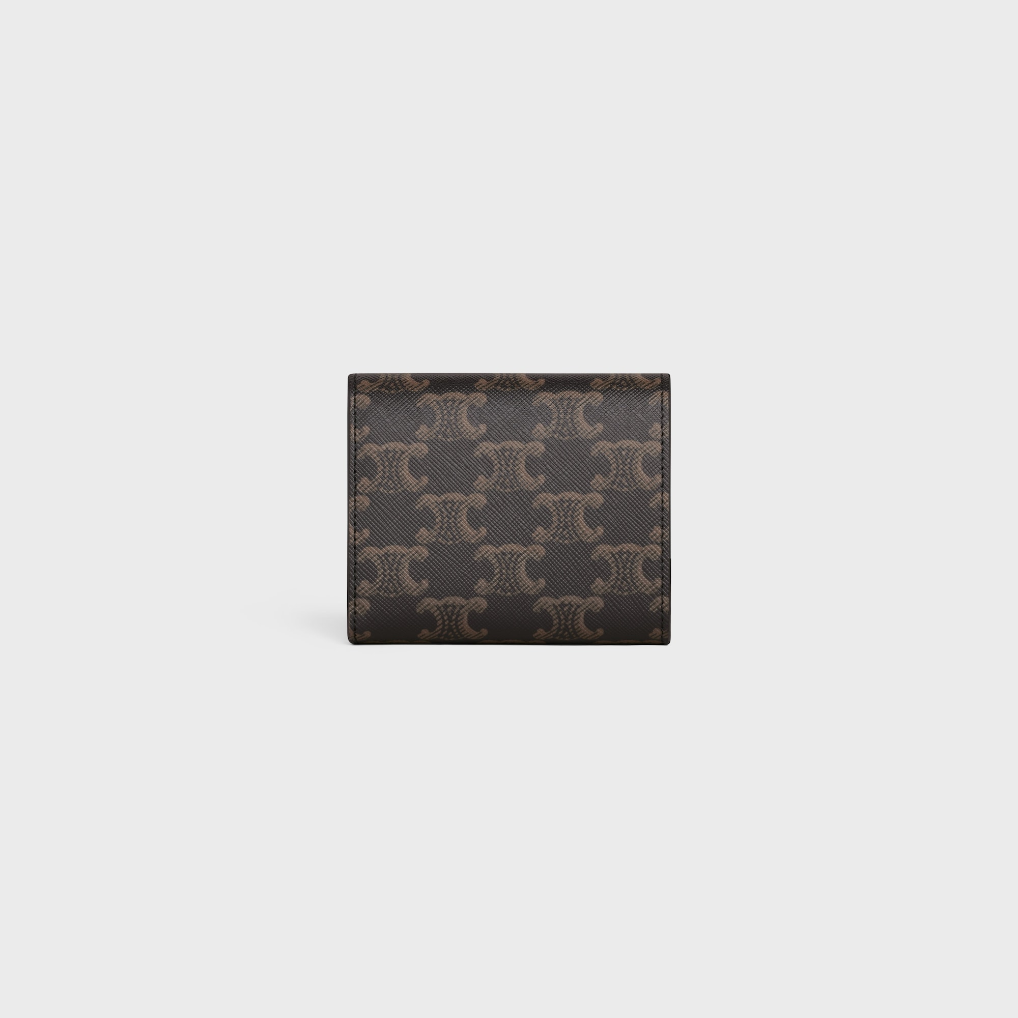 Replicate SMALL FLAP WALLET TRIOMPHE IN TRIOMPHE CANVAS TAN(1:1 replica)