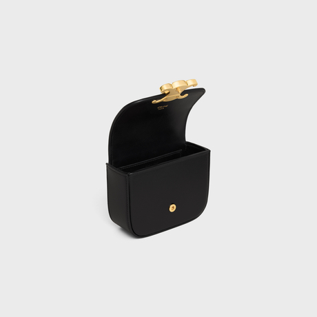 Replicate MINI CHAIN CLAUDE IN SHINY CALFSKIN BLACK(1:1 replica)