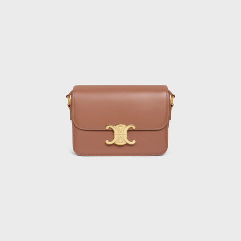 Replicate TEEN TRIOMPHE BAG IN SHINY CALFSKIN BRONZE(1:1 replica)