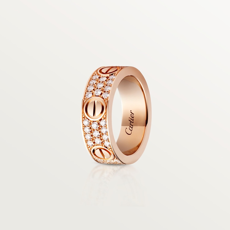 Replicate LOVE ring, classic model, paved(1:1 replica)