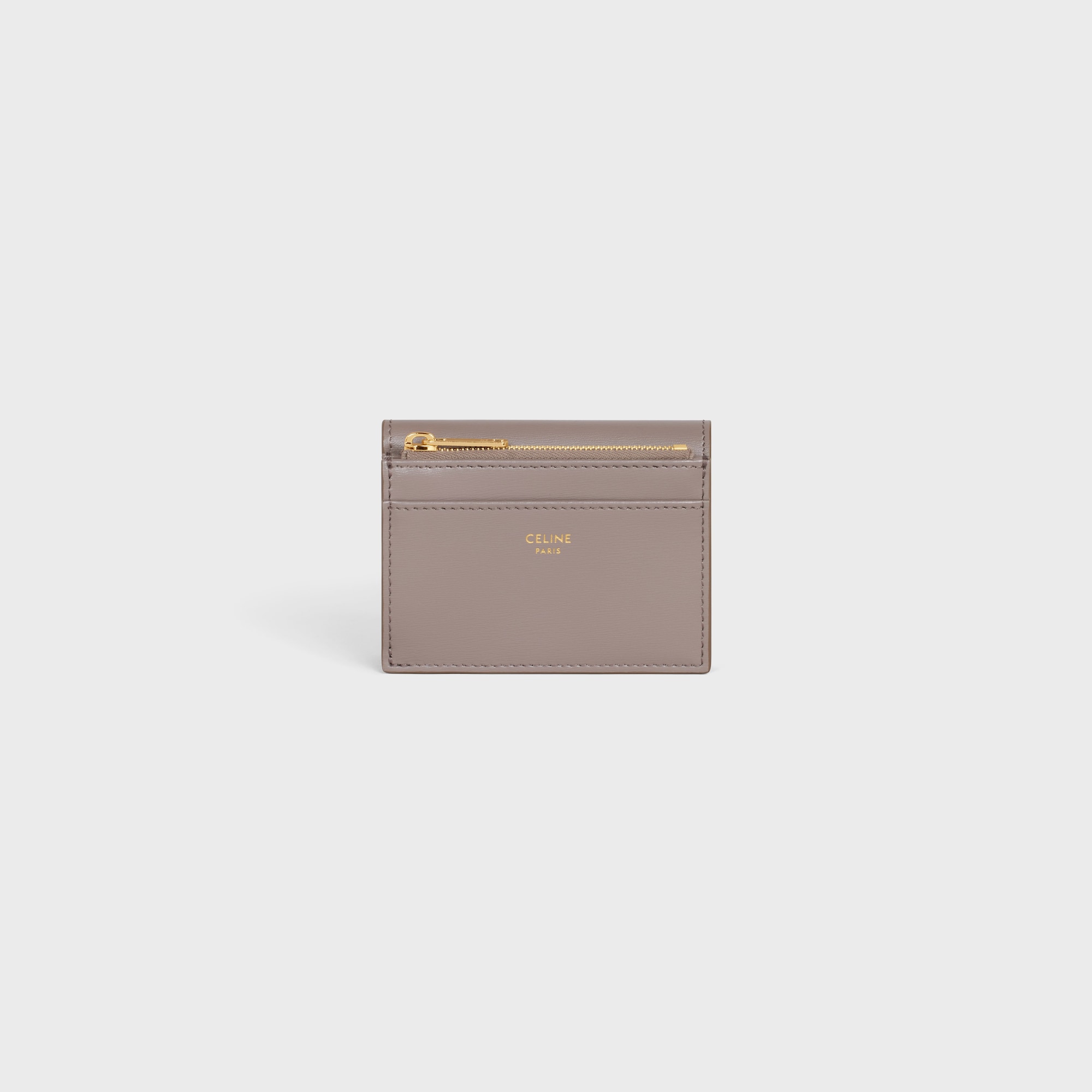 Replicate COMPACT WALLET WITH COIN TRIOMPHE IN SHINY CALFSKIN PEBBLE(1:1 replica)