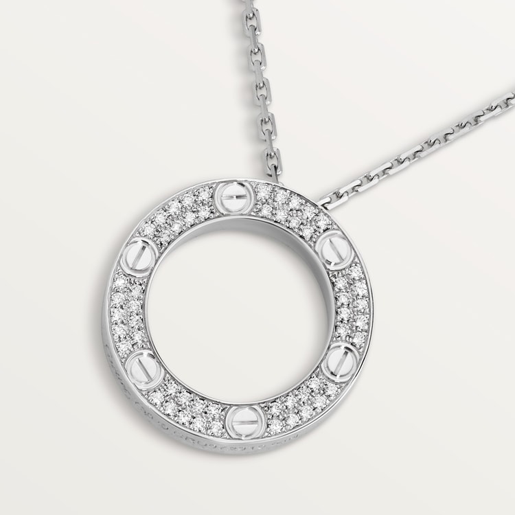 Replicate LOVE pendant, paved(1:1 replica)