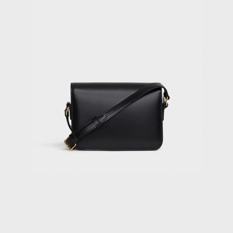 Replicate TEEN TRIOMPHE BAG IN SHINY CALFSKIN BLACK(1:1 replica)