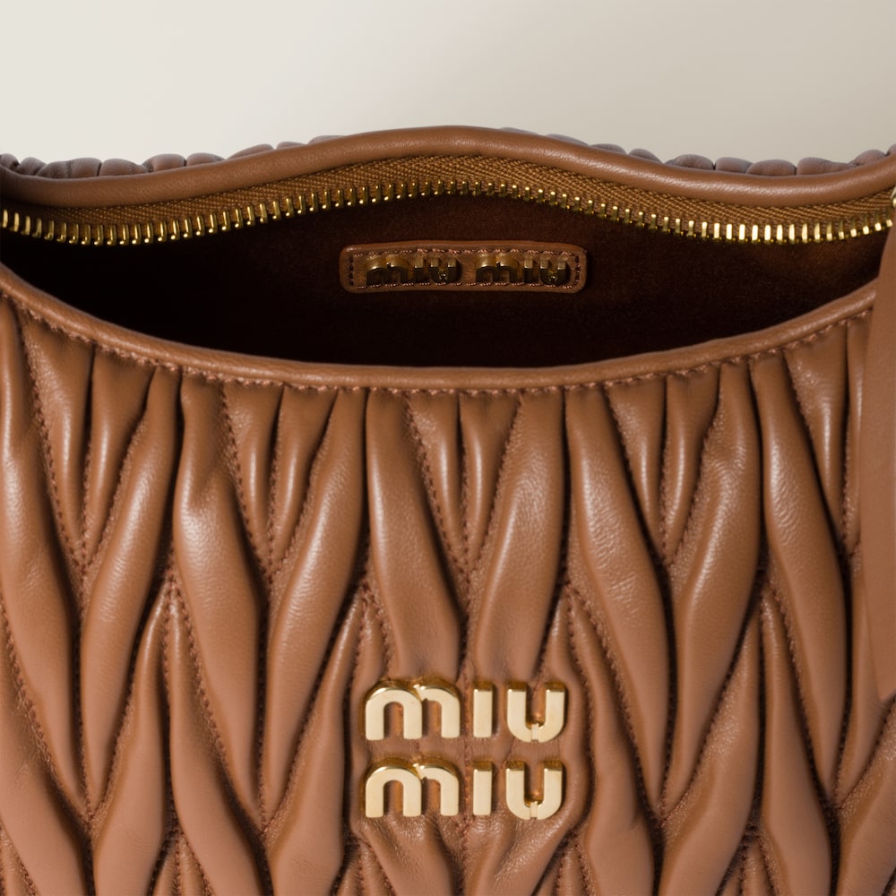 Replicate Regular wander matelassé nappa leather hobo bag(1:1 replica)