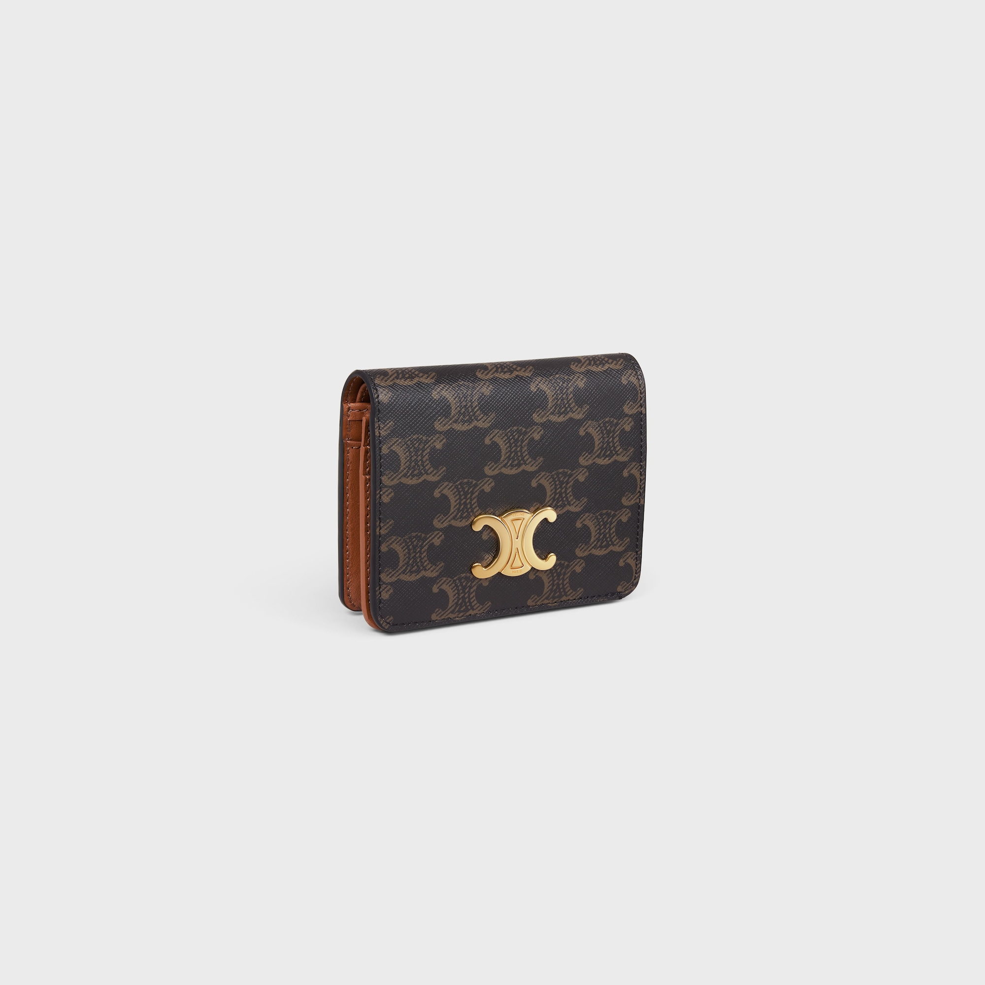Replicate TRIOMPHE COMPACT WALLET IN TRIOMPHE CANVAS TAN(1:1 replica)