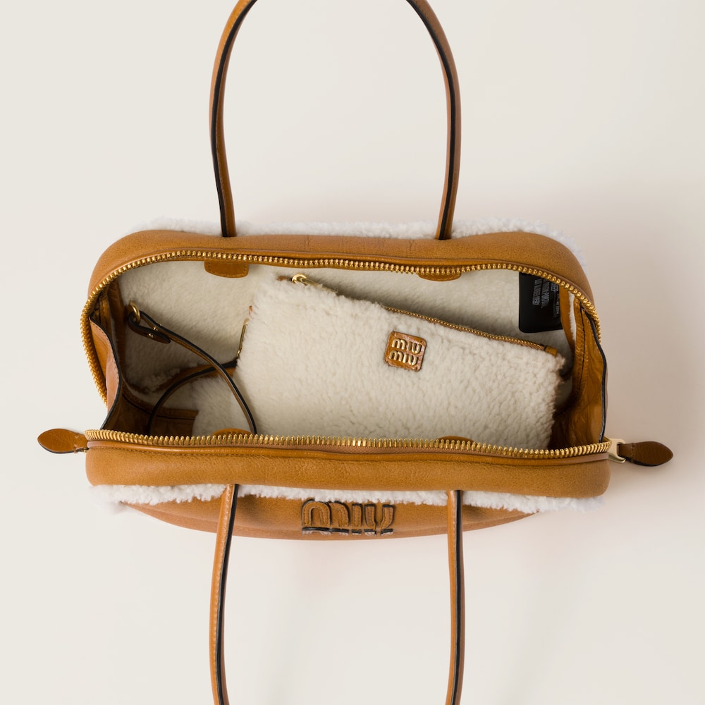 Replicate Beau shearling top-handle bag(1:1 replica)