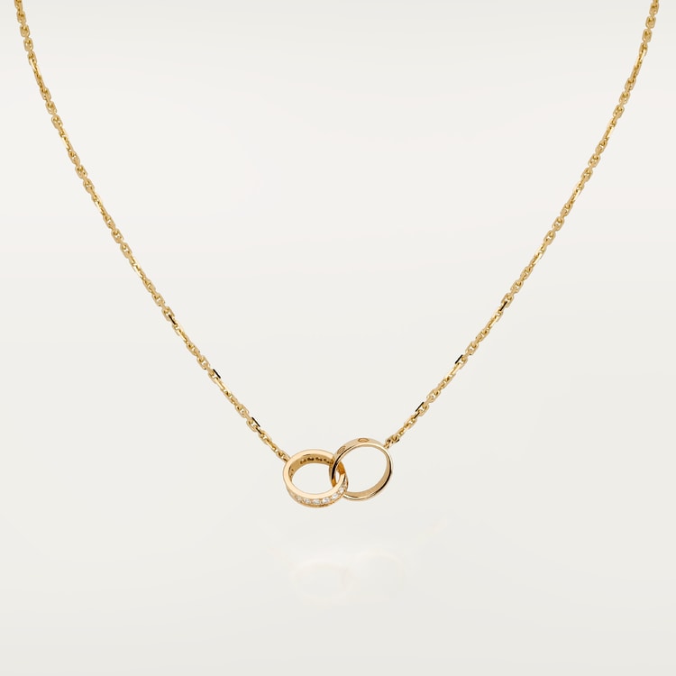 Replicate LOVE pendant, half-paved(1:1 replica)