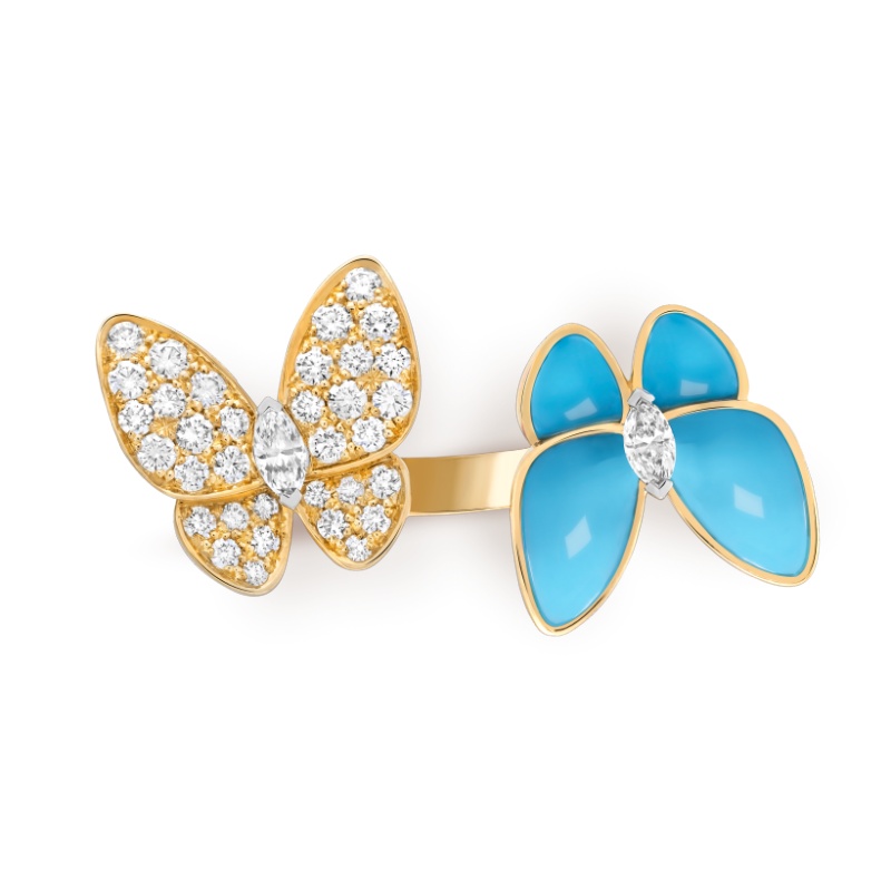 Replicate Two Butterfly Between the Finger ring(1:1 replica)