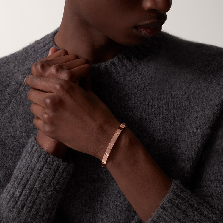 Replicate LOVE bracelet, classic model, 4 diamonds(1:1 replica)