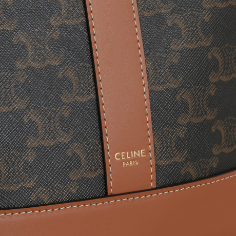 Replicate SMALL BUCKET IN TRIOMPHE CANVAS AND CALFSKIN TAN(1:1 replica)