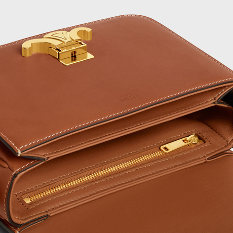 Replicate TEEN TRIOMPHE BAG IN NATURAL CALFSKIN TAN(1:1 replica)