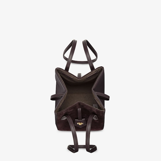 Replicate Fendi Origami Mini Transformable Suede and Leather Mini Bag(1:1 replica)