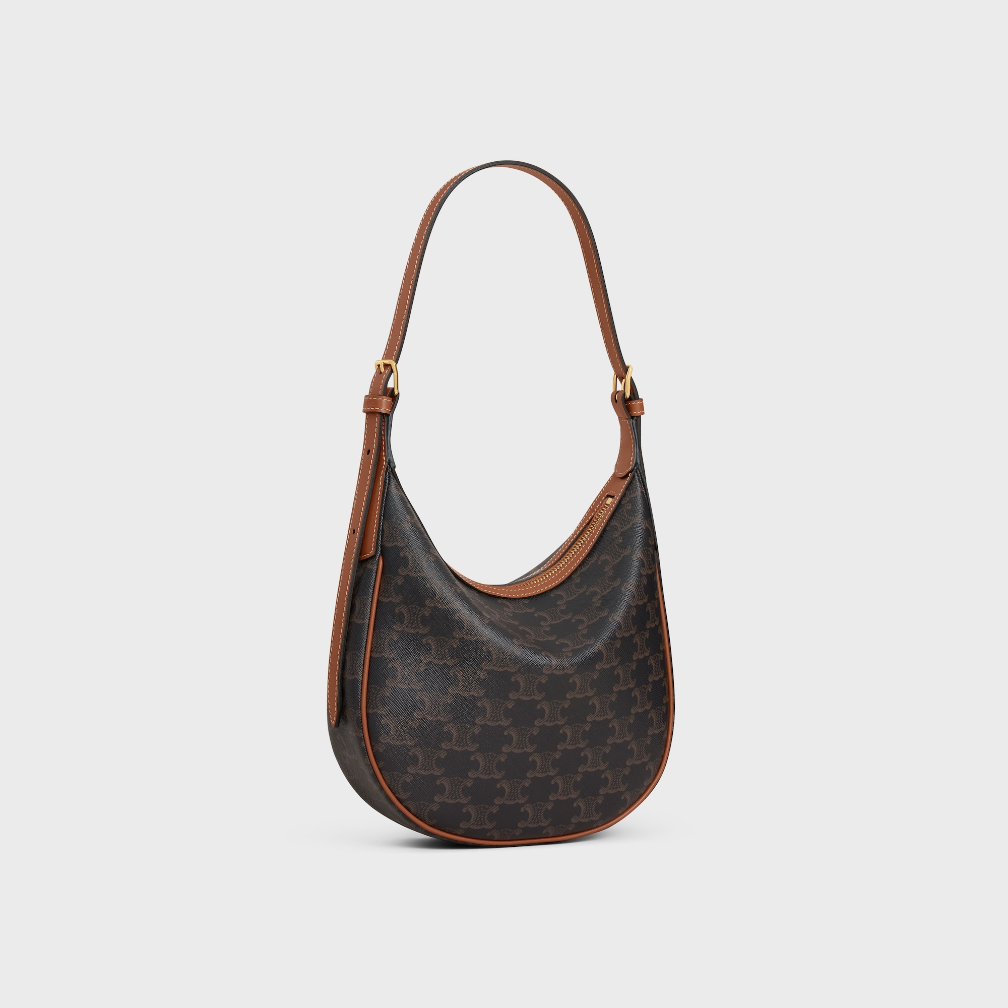 Replicate SMALL HELOÏSE CUIR TRIOMPHE BAG IN TRIOMPHE CANVAS AND CALFSKIN(1:1 replica)