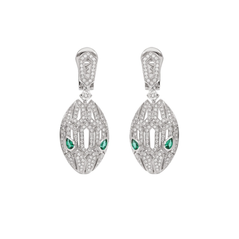 Replicate Serpenti Seduttori gilded snake earrings(1:1 replica)