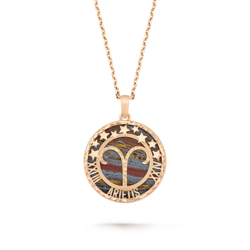 Replicate Zodiaque long necklace Arietis (Aries)(1:1 replica)