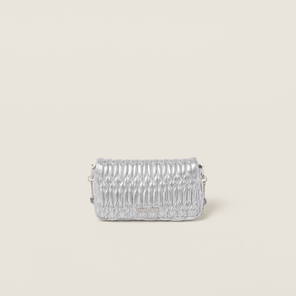 Replicate Miu Crystal nappa leather and crystal mini-bag(1:1 replica)