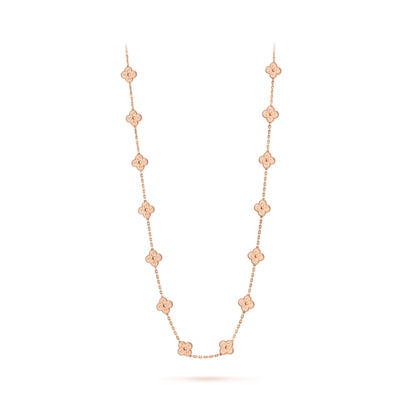 Replicate Vintage Alhambra long necklace, 20 motifs(1:1 replica)