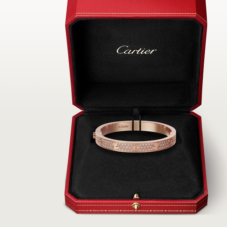 Replicate LOVE bracelet, classic model, paved(1:1 replica)