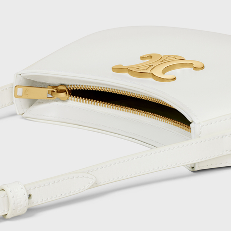 Replicate MEDIUM TILLY BAG IN SHINY CALFSKIN WHITE(1:1 replica)