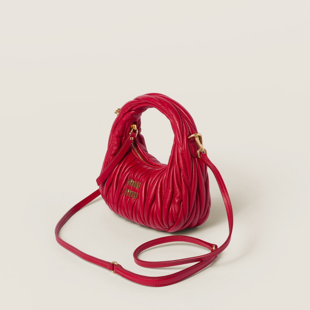 Replicate Wander matelassé nappa leather hobo mini-bag(1:1 replica)