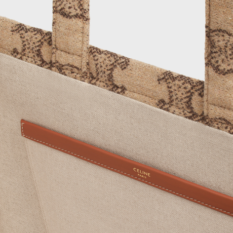 Replicate LARGE CABAS THAIS IN TEXTILE WITH TRIOMPHE CAMEL(1:1 replica)