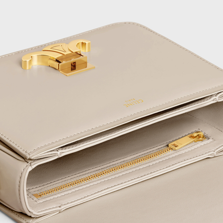 Replicate TEEN TRIOMPHE BAG IN SHINY CALFSKIN LIGHT STONE(1:1 replica)