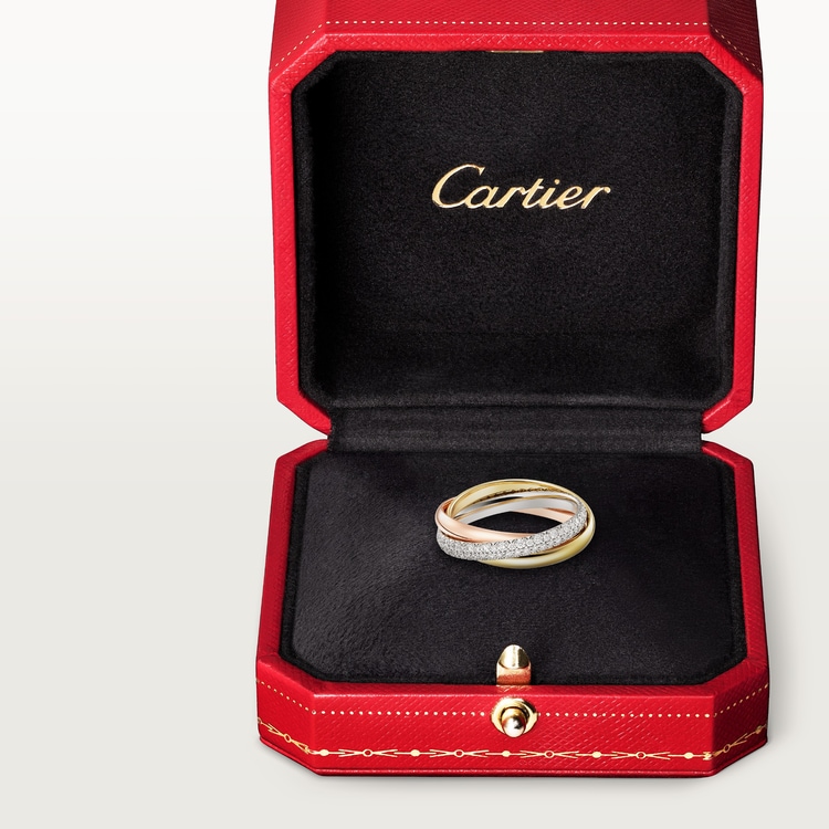 Replicate Trinity ring, small model, half-paved(1:1 replica)