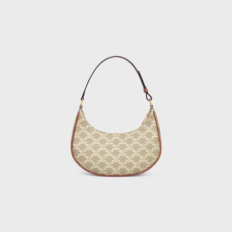 Replicate AVA BAG IN TRIOMPHE CANVAS AND CALFSKIN GREGE(1:1 replica)