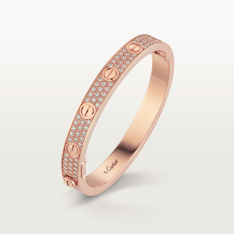 Replicate LOVE bracelet, classic model, paved(1:1 replica)