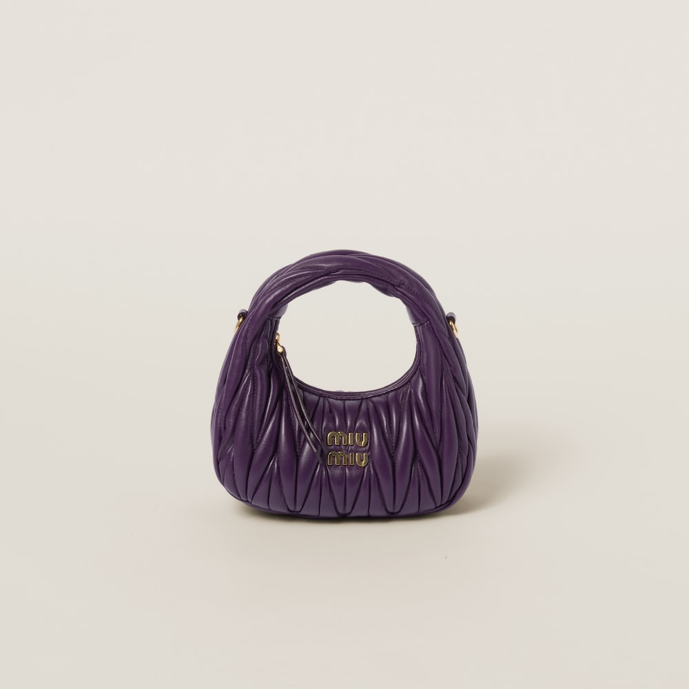 Replicate Wander matelassé nappa leather hobo mini-bag(1:1 replica)